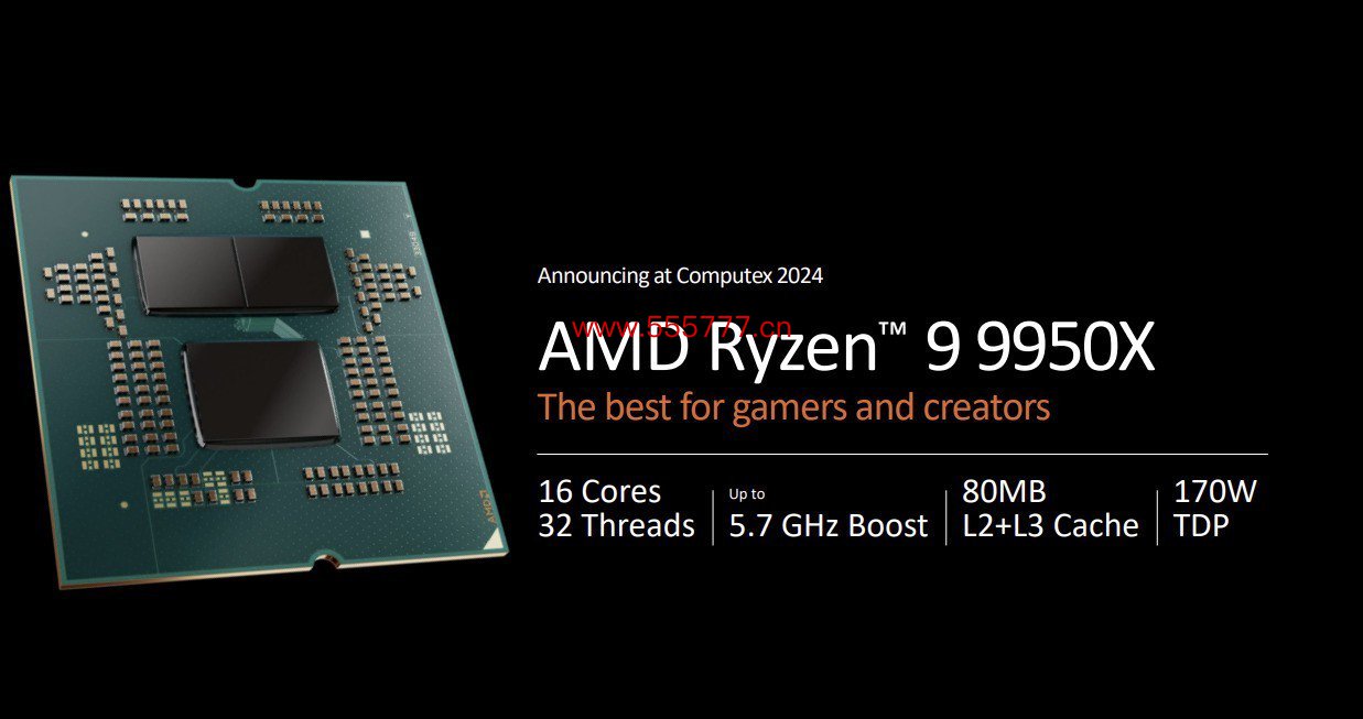 锐龙9 9950X新旗舰来了 AMD推出Zen5架构